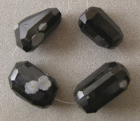 Snowflake obsidian beads