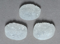 Himalayan druzy quartz oval beads.