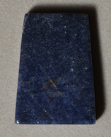 Purple/blue jade rectangle pendant bead.