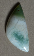 Ocean jasper freeform pendant bead.