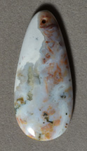 Ocean jasper oblong oval pendant bead.