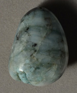 Large Columbian emerald nugget bead.