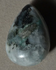 Columbian emerald nugget bead.