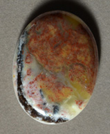African green opal pendant bead.