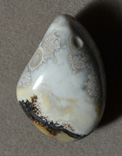 Mexican crazy lace agate pendant bead.