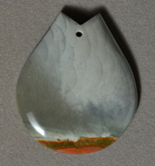 Succor Creek jasper freeform pendant bead.