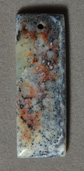 Green opal rectangle pendant bead.