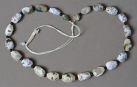 Necklace from ocean jasper faceted nugget beads.