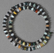 6 x 4mm rondelles from mixed gemstone varieties.
