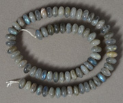Labradorite 10mm rondelle bead strand.