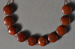 Red stone canyon jasper coin beads.