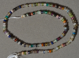 Multi gemstone small faceted rondelle beads.