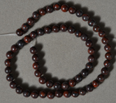 6.5mm red bloodstone jasper round beads.