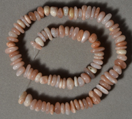 Sunstone freeform nugget beads.