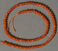 4mm topaz faceted round beads.