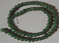 Green jade beads