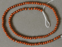 Small round beads from red jasper.