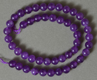8mm round beads from amethyst.