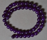 8mm round beads from Russican amethyst.