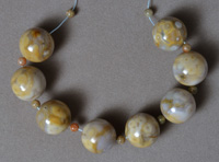 18mm round beads from ocean jasper.